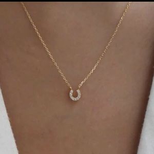 Gold Horseshoe Necklace